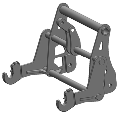 Interface d'accroche pour télescopique 3 PTS CAT 3 adaptable