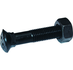 Boulons tête fraisée ovale brut KONGS 12 x 50 mm (Vendu par 50)