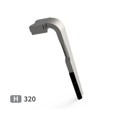 Dent de herse rotative Droite 3 plaquettes carbure triangulaires, fixation rapide SULKY 980315 adaptable