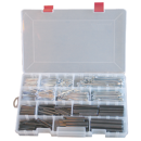 Coffret assortiment de 860 goupilles fendues et mécanindus