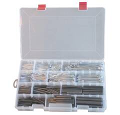 COFFRET ASSORTIMENT DE 860 GOUPILLES FENDUES ET MECANINDUS