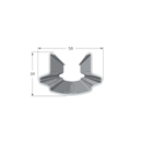 Dr. Reisacher Reihenpfahl P6 - Bandverzinkt - Z275