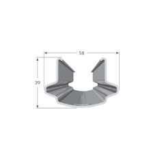 Dr. Reisacher Reihenpfahl P6 - Stückverzinkt - 1,65 mm