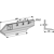 Lame gauche 340 x 65 x 8 mm pour cureuse rotative DONDI adaptable