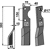 Lame gauche pour Fraise/Rotavator ALPEGO D01399 adaptable 