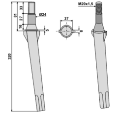 Kreiseleggenzinken - rechts / links= RH 5 B RH5BSEIMA RH  Seima