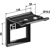 Halter für Zinken 90x13 mit Verstärkungsfeder 90x11 - 60x60