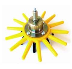 Rotor complet pour bineuse sans descente Ø 250 mm jaune moyenne - KULT