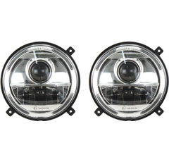 Kit 2 phases LED avants ronds pour MASSEY FERGUSON 1670  lumens adaptable