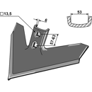 Gänsefussschar,355x6 mm Case IH Nachbau 043PWV1400