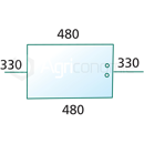 Vitre arrière pour machine agricole JOHN DEERE L32955 adaptable