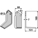 Fräsmesser - rechts KUH29R Kuhn Nachbau