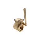 Messingschieber mit Handhebel Art.0030,beidseitig mit Innengewinde MZ