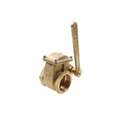 Messingschieber mit Handhebel Art.0030,beidseitig mit Innengewinde MZ