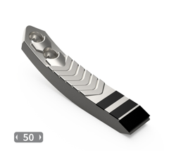 Pointe carbure, plaquettes carbure arrière et renfort acier KUHN H2225650 adaptable