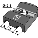 Support pour andaineur KUHN 57502100 adaptable - BlackSteel©