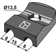 Zinkenhalter für Schwader KUHN 57502100 – Nachbau  