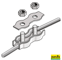 Raccord de jonction pour corde plastifiée inox - PATURA