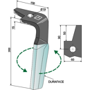 Dent gauche DURAFACE pour herse rotative AMAZONE 951012 adaptable - Blacksteel©