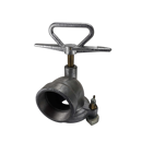 Coude branchement à crampons 80 mm x 3" femelle