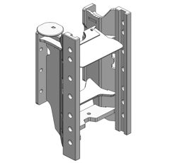 Lagerbock HVLB,W= 330 S32,New Holland T5 Auto Command, T5 Dynamic Dunkelgrau   