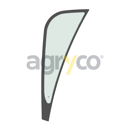 Vitre laterale avantgauche - plate - teintee pour téléscopique MANITOU 52675015 adaptable