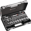 Coffret de 26 pièces douilles et accessoires 1/2" cliquet à manche rotatif | FACOM