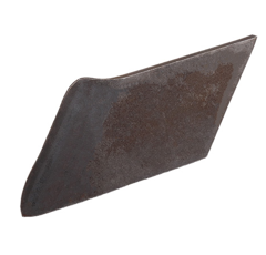 Pointe à souder droite pour charrue 185 x 70 x 8mm adaptable