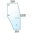 Vitre de porte droite de machine agricole FENDT 205810030050 adaptable