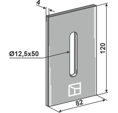 Racloir pour rouleaux packer MALETTI 306631 adaptable 