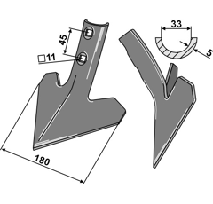 Gänsefußschar für Scheibenegge KOCKERLING 504027 Nachbau