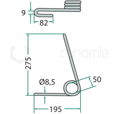 Peigne pour semoir KUHN FKX0383C adaptable