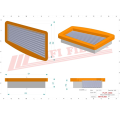 Filtre habitacle adaptable HIFI FILTER SC70197