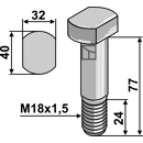 Schraube M18x1,5 für Mulcher Nachbau  
