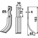 Fräsmesser Rechts 183 x 30 S.E.P. Nachbau