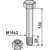 Schraube M16x2 x 28 x 130 für Mulcher Nachbau  