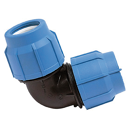 Winkel 90° für PE Rohre, 50x50mm