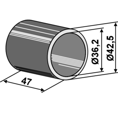 Bague de roulement pour cultivateur adaptable