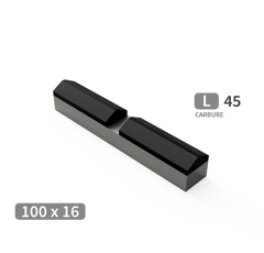 Mise à souder carbure, 2 plaquettes séparées TOUTES MARQUES 100x16 mm adaptable