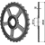 Rueda estrella Ø 530 mm para rodillo QUIVOGNE RFT53750 adaptable