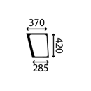 Vitre avant gauche pour tracteur VALTRA-VALMET 33232100 - V33232100  adaptable