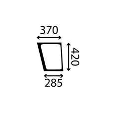 Vitre avant gauche pour tracteur VALTRA-VALMET 33232100 - V33232100  adaptable
