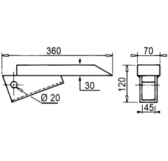 Soc de décompacteur pour RAU 3557640220918 adaptable