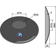 Disque lisse ∅560x6 pour déchaumeur adaptable - Blacksteel©