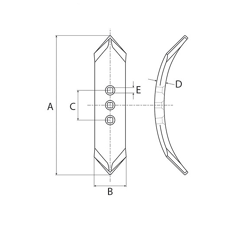 Soc reversible 330x70x10 adaptable