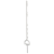 Piquet étrier, 1,15 m, 6 passe-fils, hauteur 0,90 m blanc (vendu par 10) | PATURA