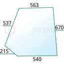 Vitre de porte D/G pour machine agricole DEUTZ-FAHR 520770 adaptable