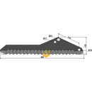 Couteau d'ensilage pour mélangeuse PÖTTINGER 434.012 adaptable - Blacksteel©