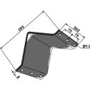Oberschelle 280 x 8 mm Nachbau  