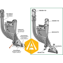 Soc droit carbure pour semoir BOURGAULT adaptable